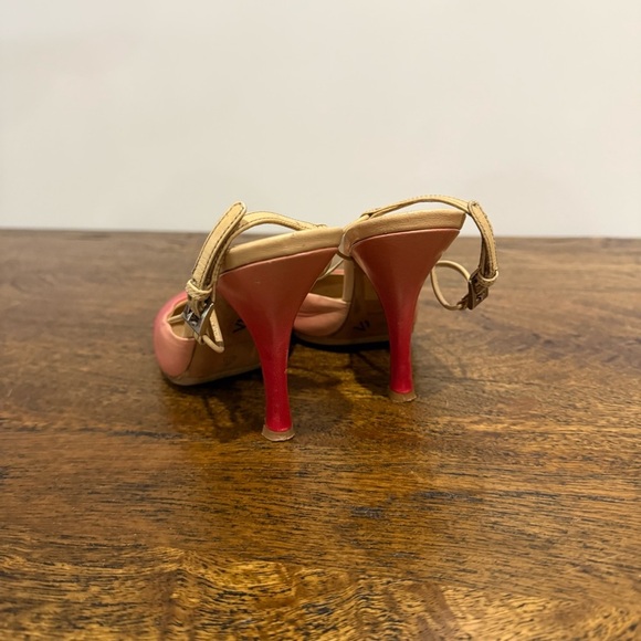 Prada Vintage Ombré Pink Slingback Pump Heels - Picture 6 of 16